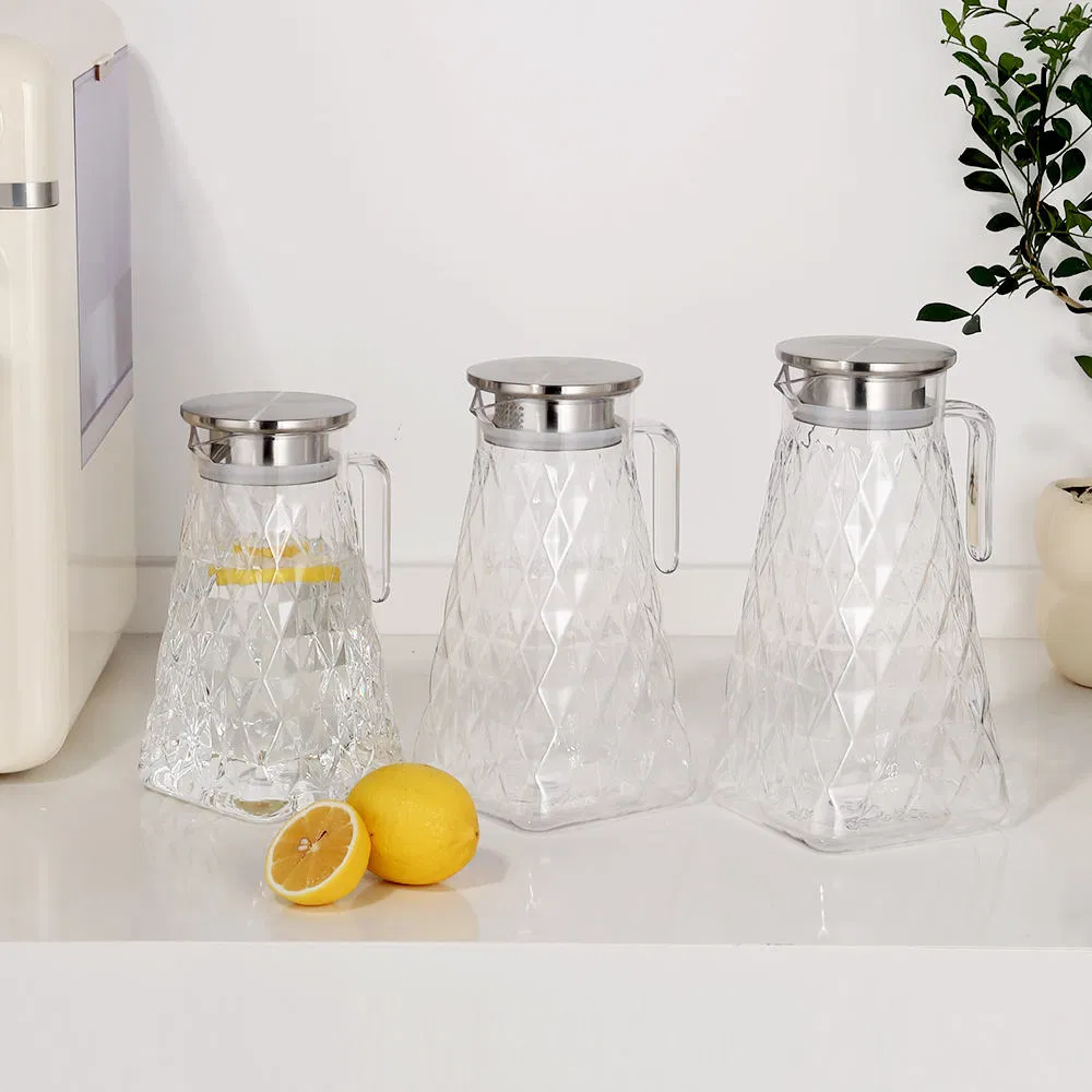 OEM Plastic PC Water Pitcher, Acrylic Juice Pot for Home & Restaurant