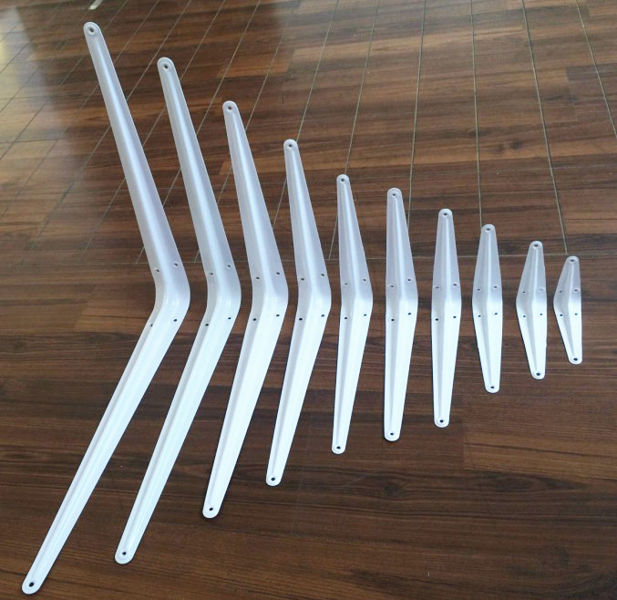 3X4 Inch High Quality Wall Mount Grey Powder Coated Shelf Support Steel Shelf Bracket