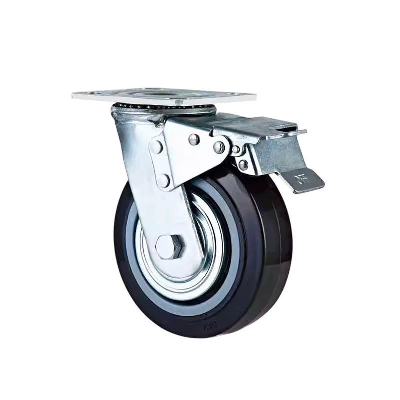 Heavy Duty PU Castor with Cast Iron Core and Cover