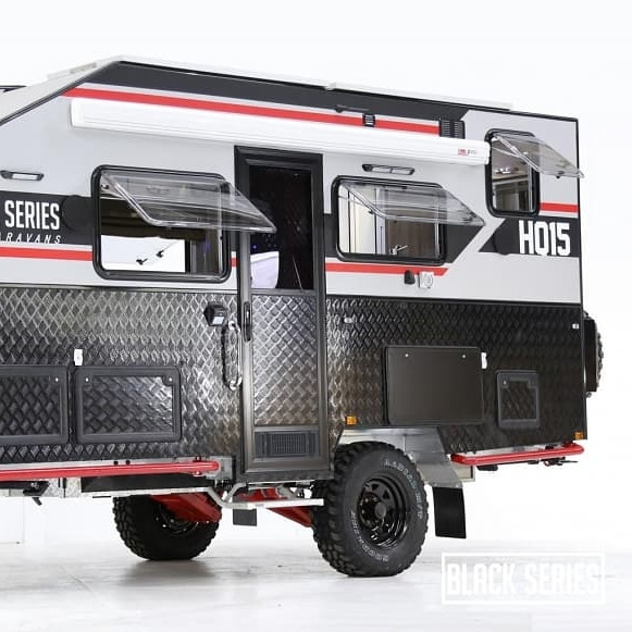 Black Series Attractive Design Fiberglass Reinforced Plastic Camper Camper Trailers Small Camper Trailer Made in China