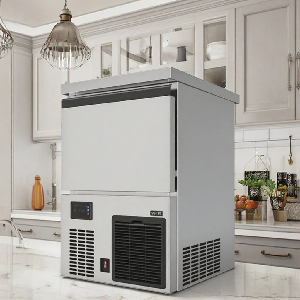 Cheaper Price Good Quality 68 Kg of Spray Ice Cubes Commercial Ice Machine