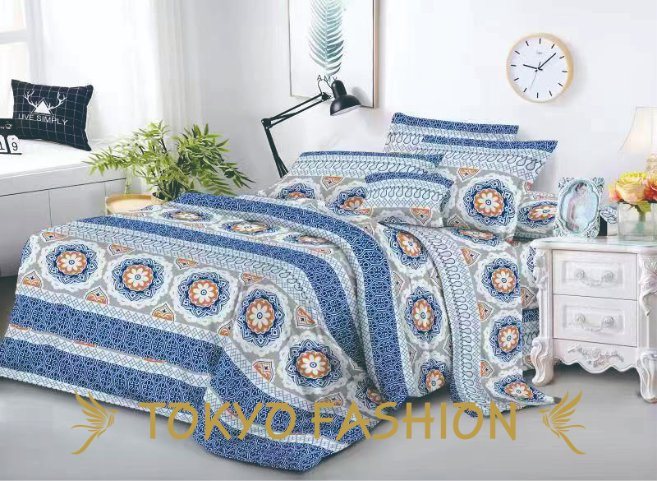 Polyester Microfiber Bedsheet Fitted Sheet Sets Made by Stock Fabric 70-100GSM