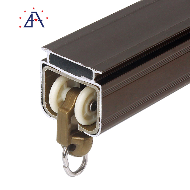 Fashion Design Curtain Pole Aluminium Metal Roman Curtains Rod