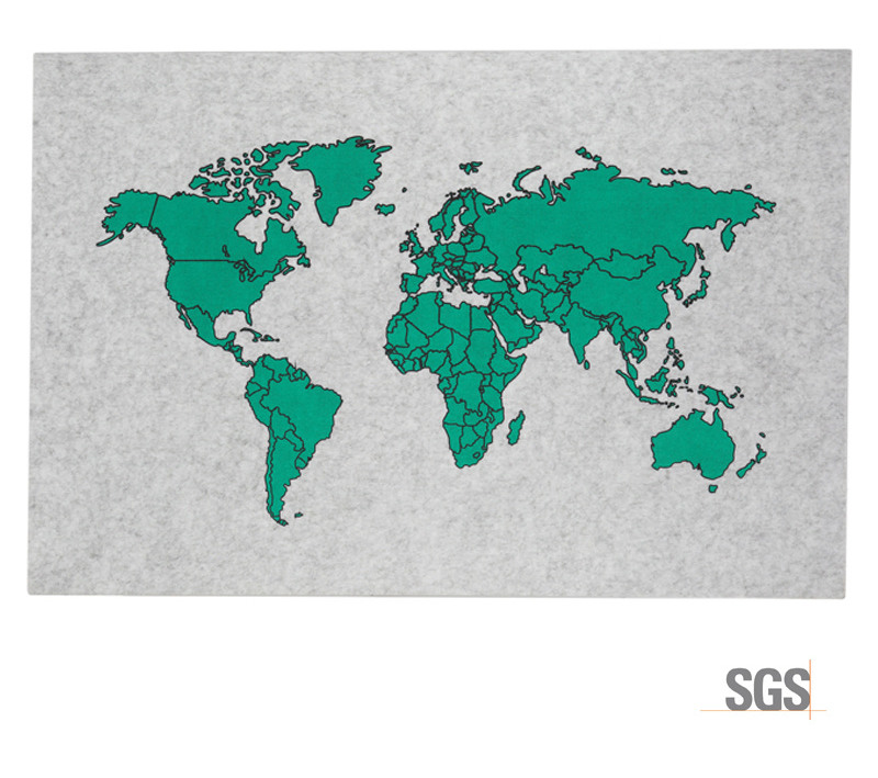 Customized Pattern Decorative UV Wall Panel Pet Fiber Fier Retardant Acoustic Print Board