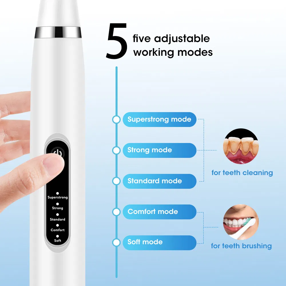 5-Speed Electric Toothbrush Dental Calculus Remover Tooth Washer Adult Electric Toothbrush