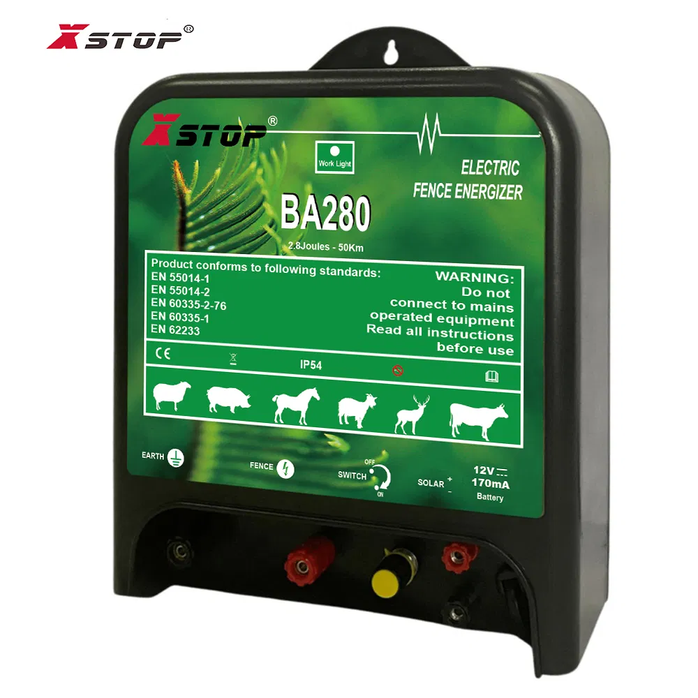 Waterproof Electric Fence Energiser Solar Power Energizer