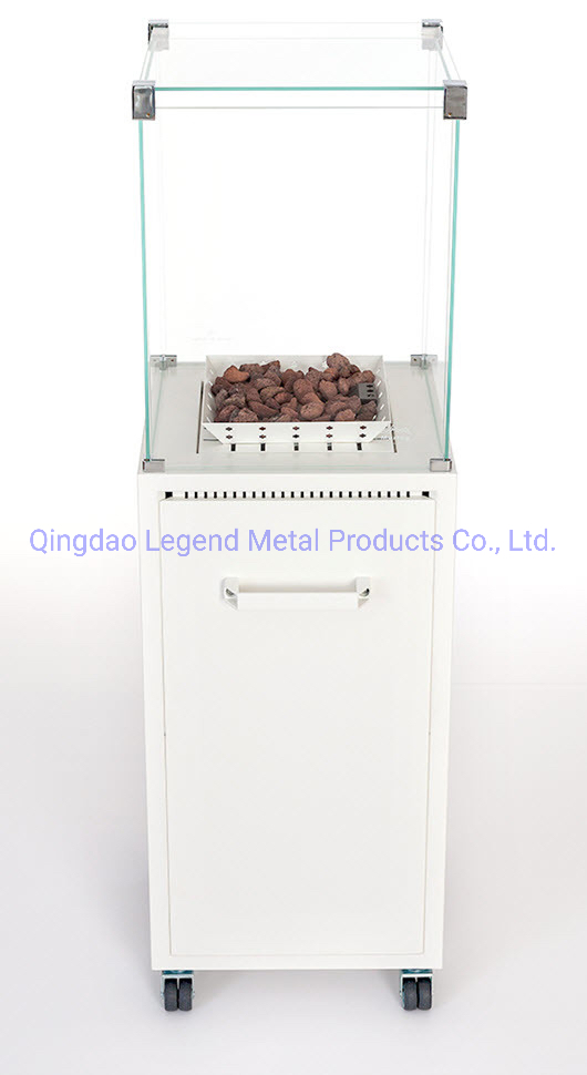Beautiful Outdoor Fireplace with Ceramic Glass View Flame by LPG