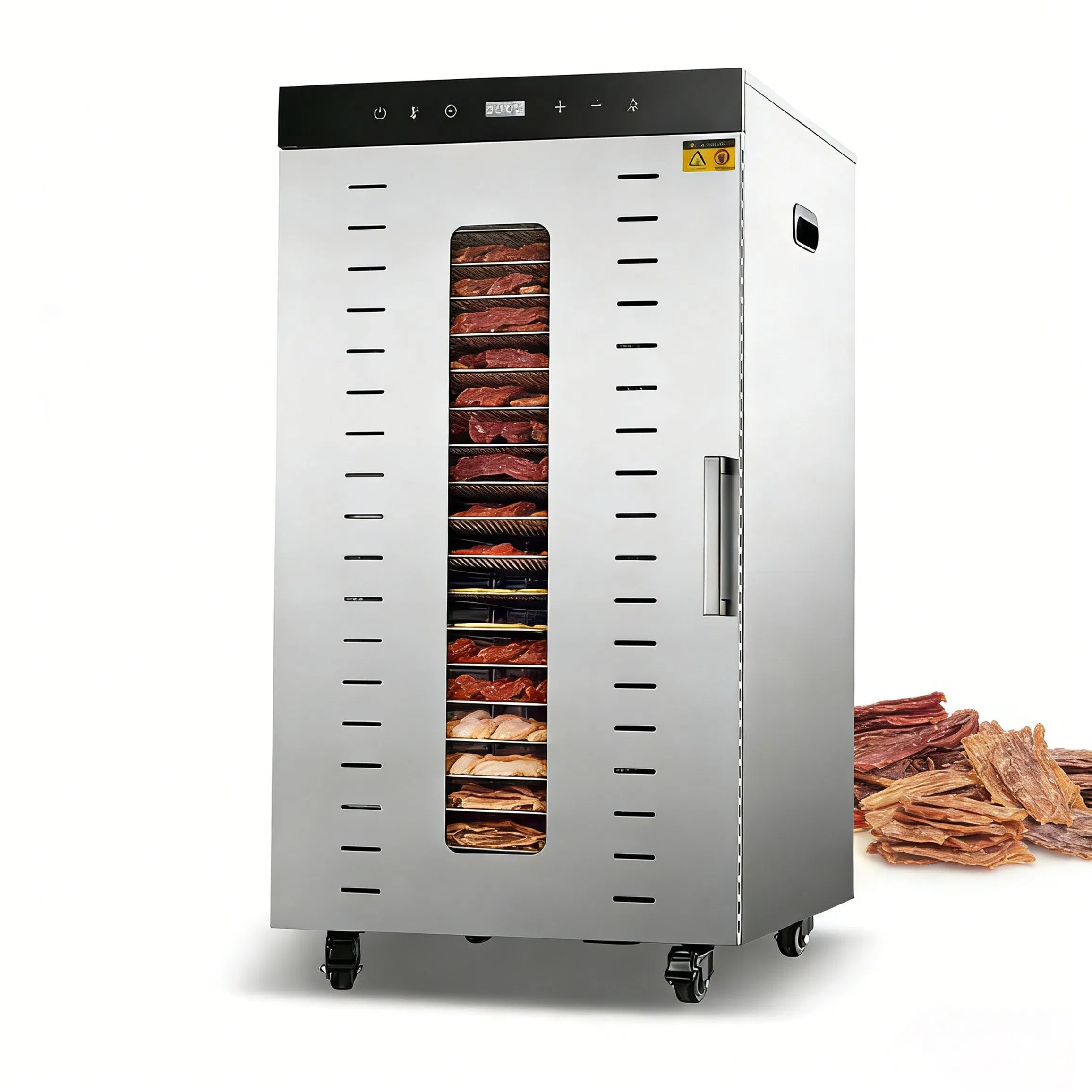 20/24 Tray Stainless Steel Commercial Electric Biltong Maker Beef Jerky Fruit Dryer Food Dehydrator