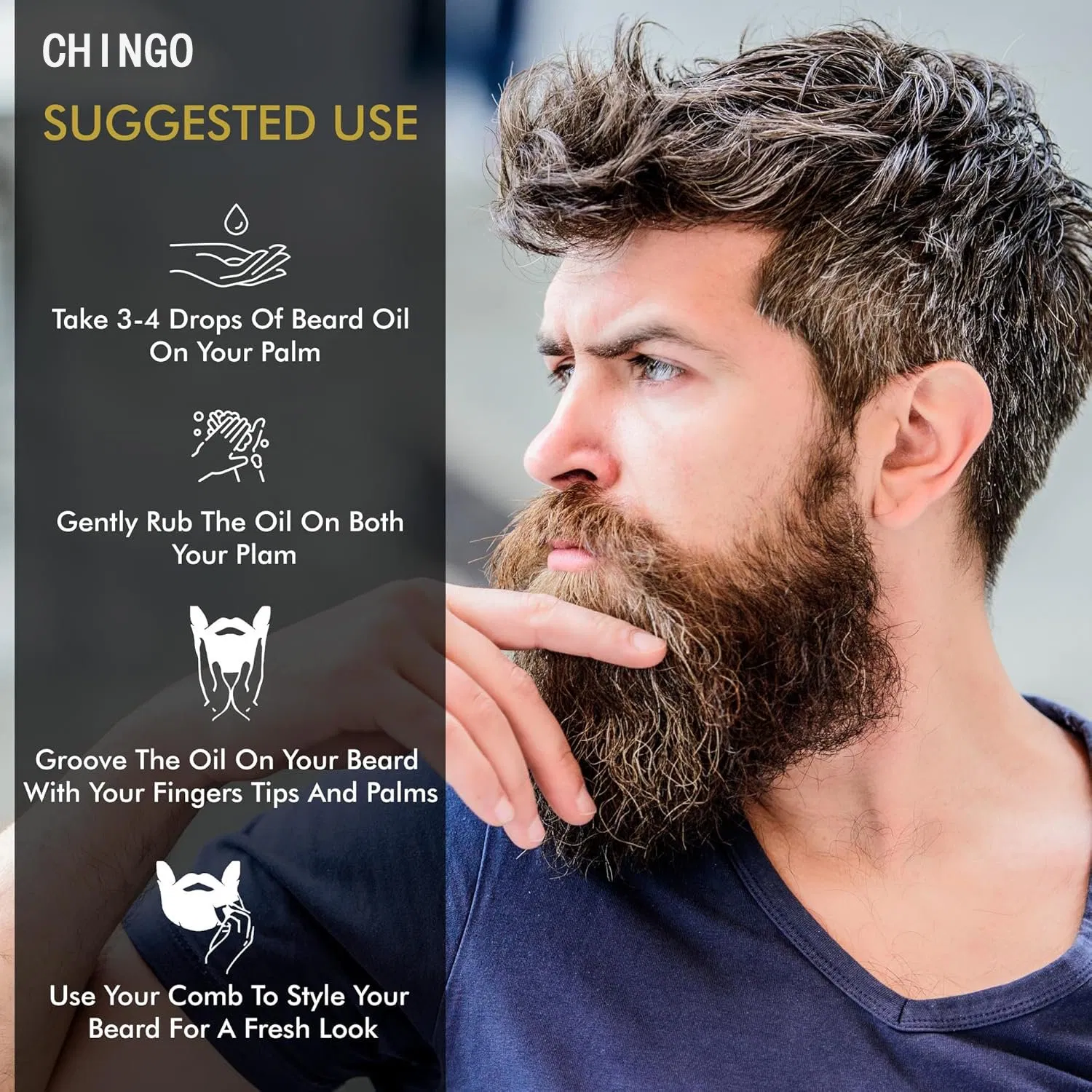 Nourishing Beard Growth Oil Enhances Density Reduces Patchiness Daily