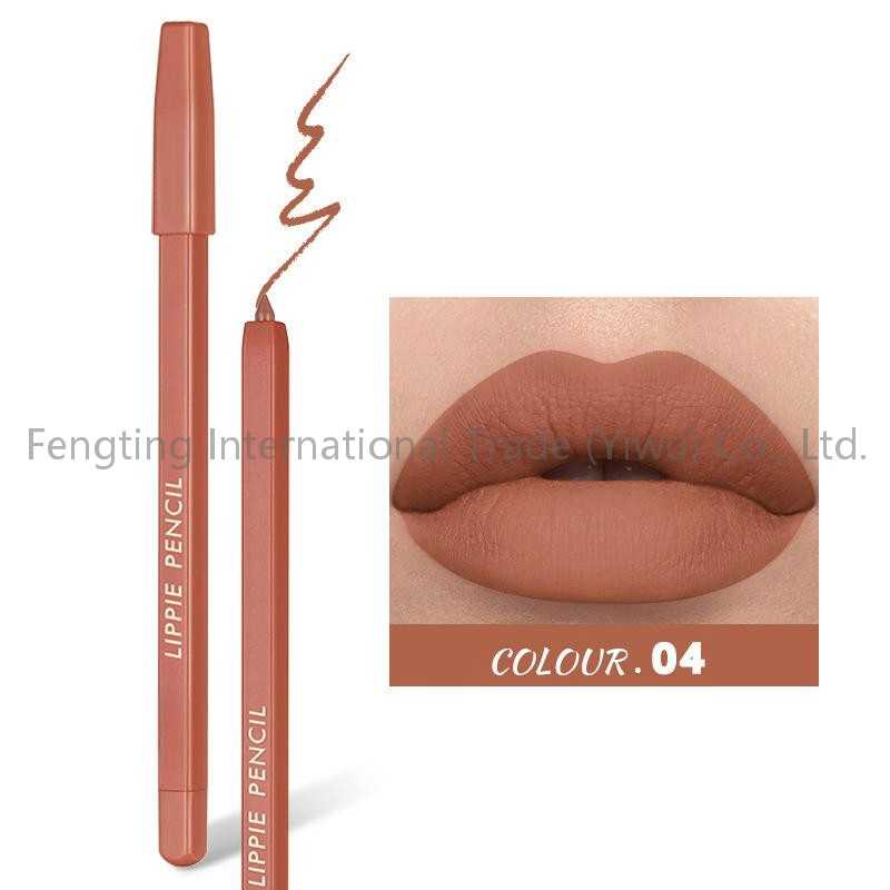 Custom Logo Cute Shade Skin Friendly Lip Stain Liner Wholesale Creamy Smooth and Waterproof Lip Pencil High Pigmented Matte Lip Makeup