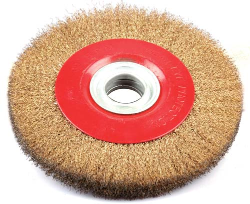 Heavy-Duty Wire Wheel Brush for Bench Grinders and Metalwork