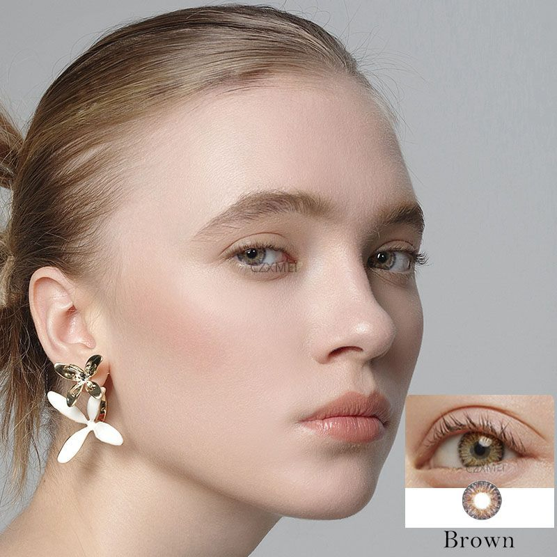 Yearly Color Contact Lenses with Power From 0.00 to -10.00 Factory Price