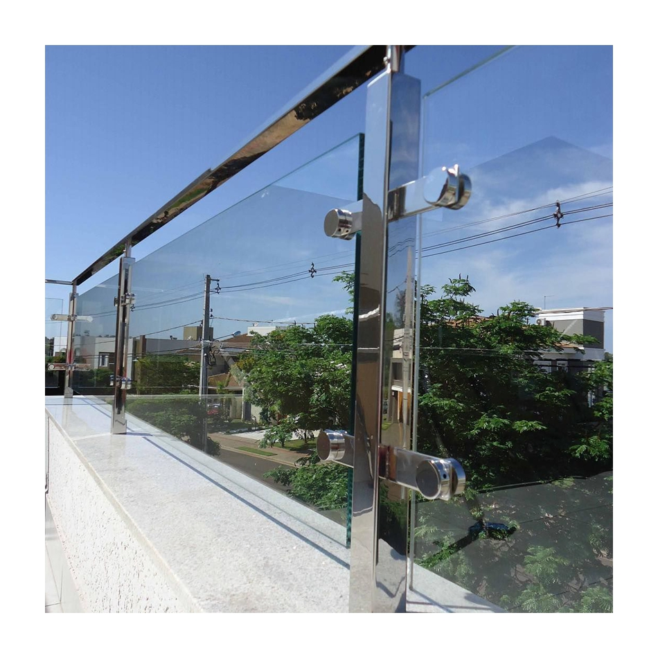 High End Balustrade Glass Style Frameless Glass Railing for Balcony