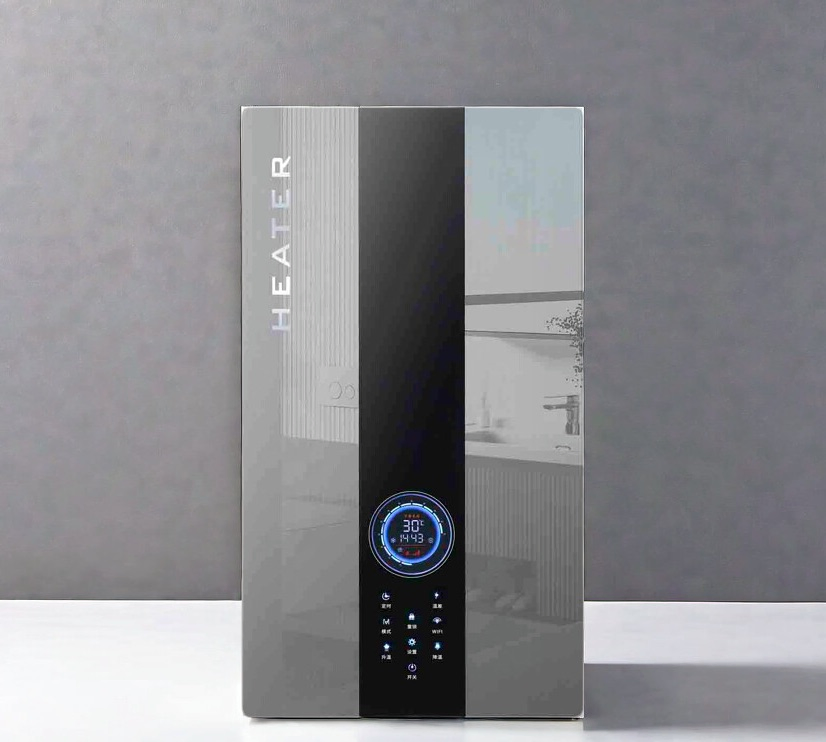 Проточный электрический водонагреватель 24 кВт с двумя насосами