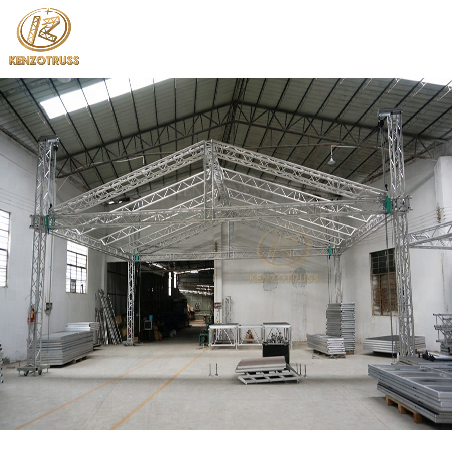 Concert Stage Design Non-Slip Platform Aluminium Stage Truss
