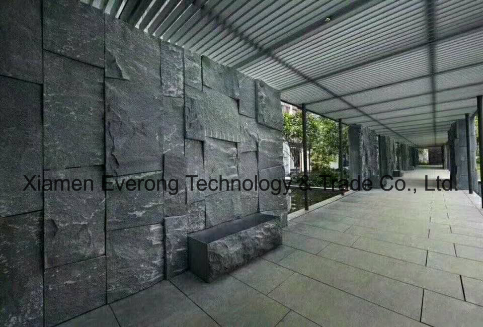 Natural Black/ Grey/White/Rusty/Pink/Green Quartzite Nature Culture Stone Stacked Slate for Wall Panels