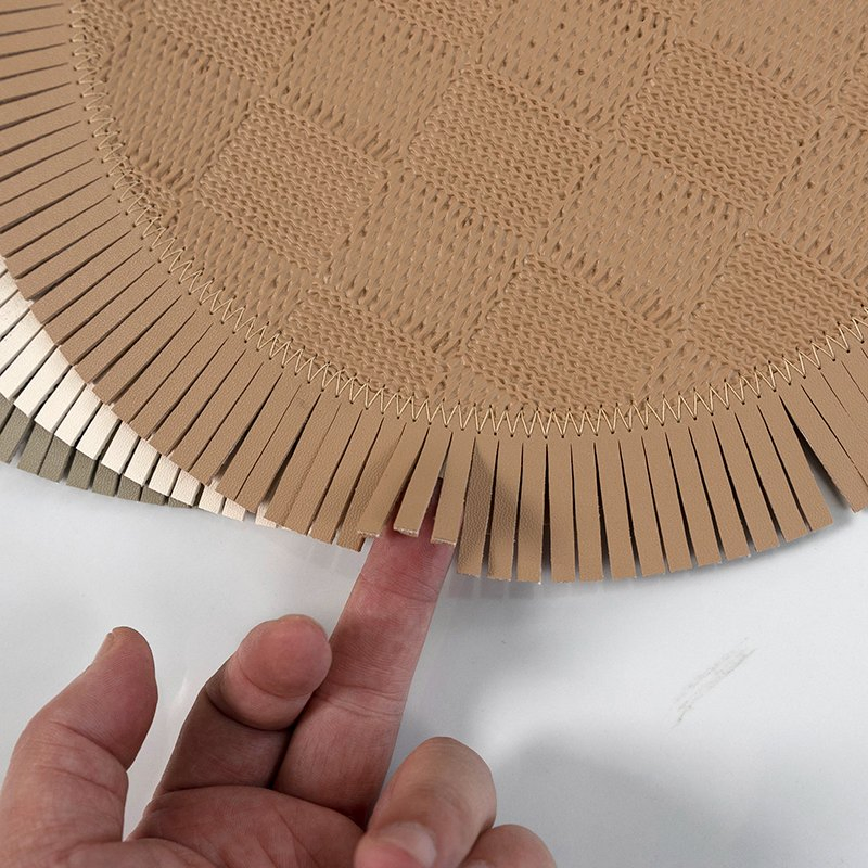 Leather Waterproof Non-Slip Insulation Table Mats Placemats Factory Price Kitchen Dining