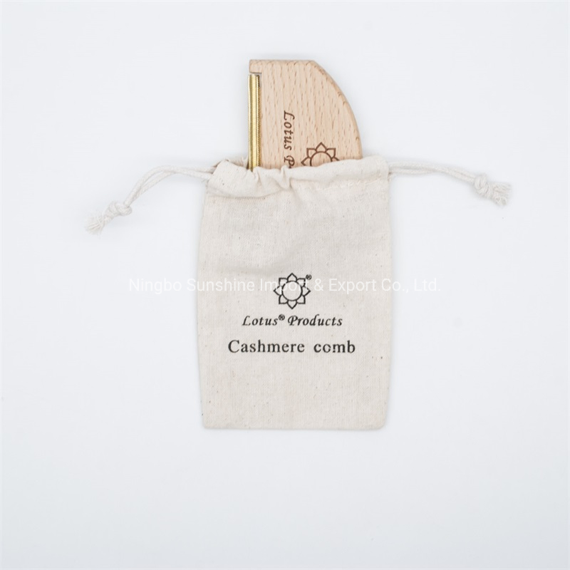 Free Shipping Cotton Pouch and Cashmere Comb Set