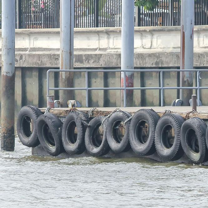 Б/у шины для защиты причалов и швартовки судов