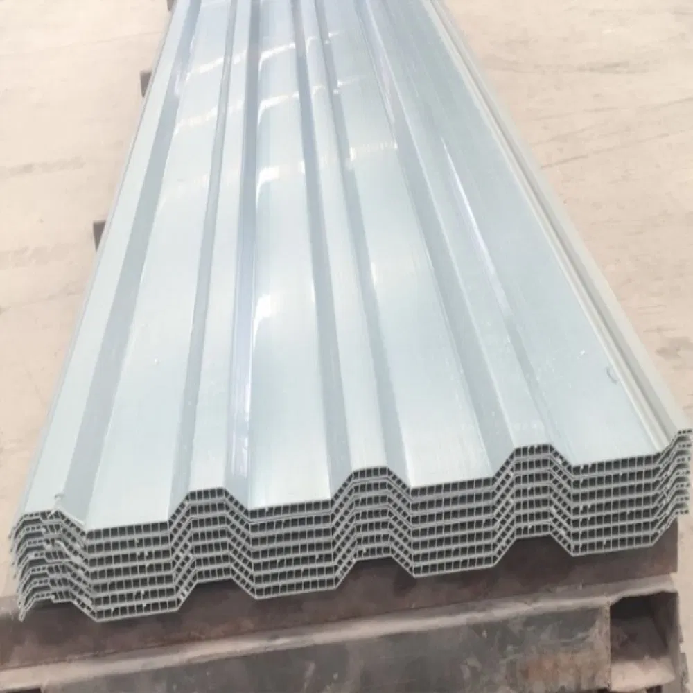 Wall Cladding Heat Insulation Color Lasting H930 Teja De PVC Hollow Roof Tile