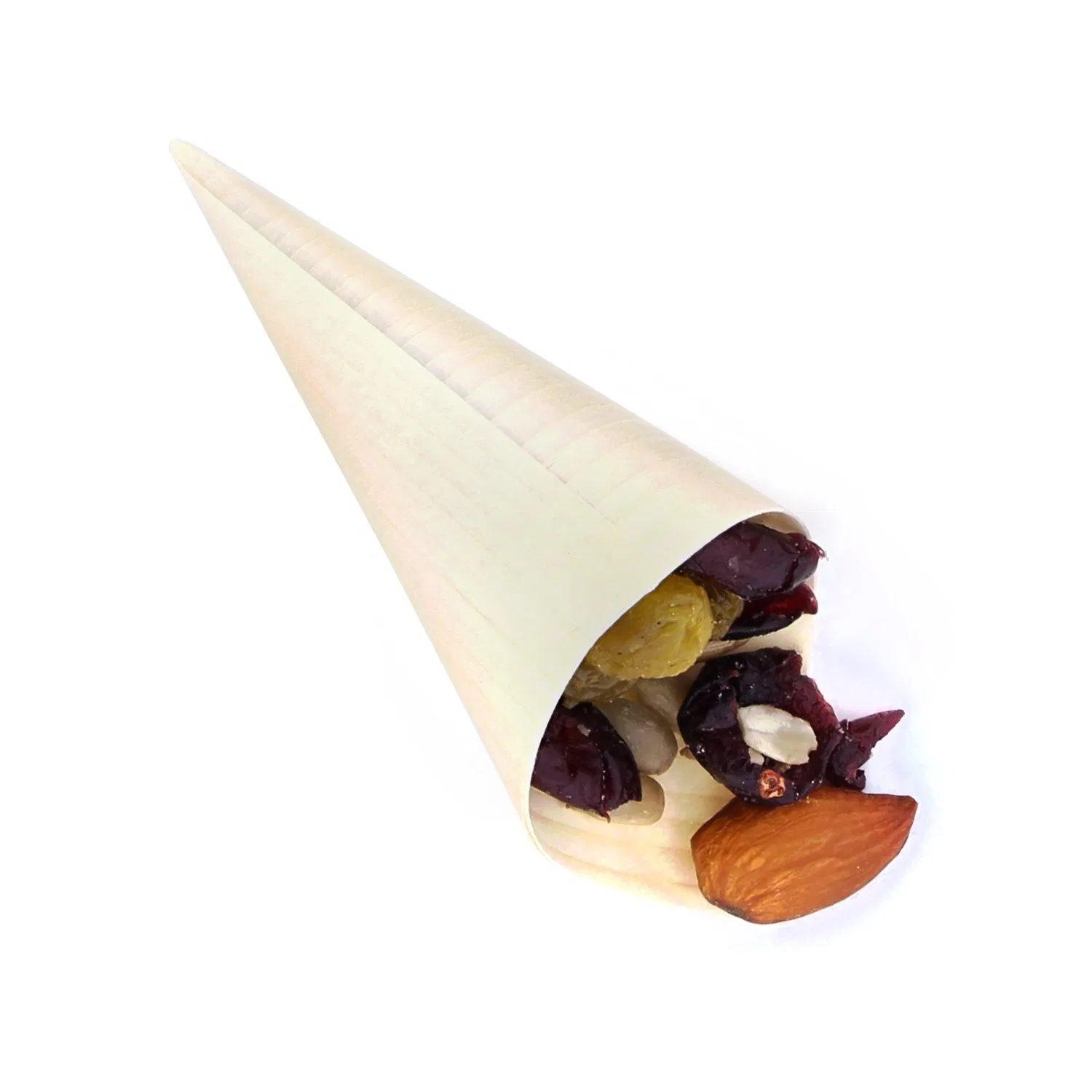 Eco-Friendly Compostable Disposable Wooden Sushi Food Roll Cone