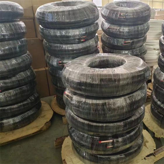 3/8 5/8 20m Black Rubber Insulated Copper Pair Coil for Air Conditioning