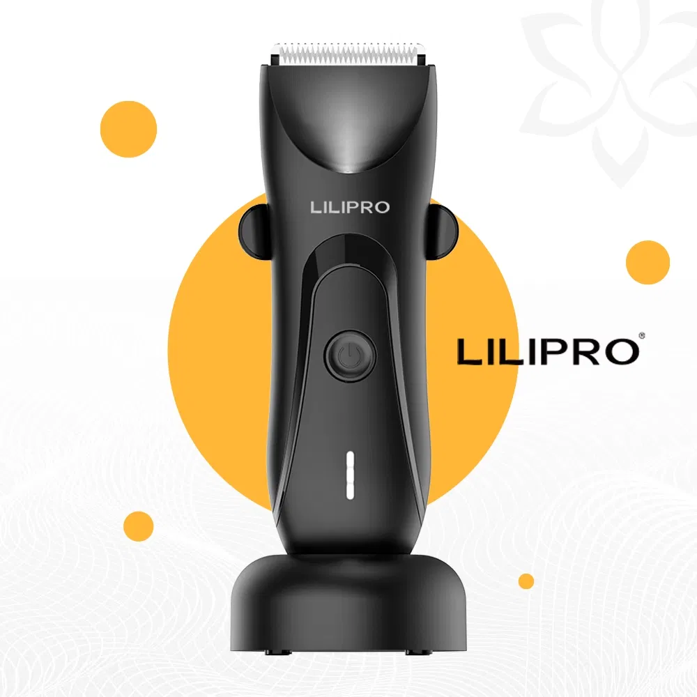 Lilipro B1 Cordless Groin Trimmer Hair Trimmer Skin Safe and Waterproof Electric Men's Beard Trimmer