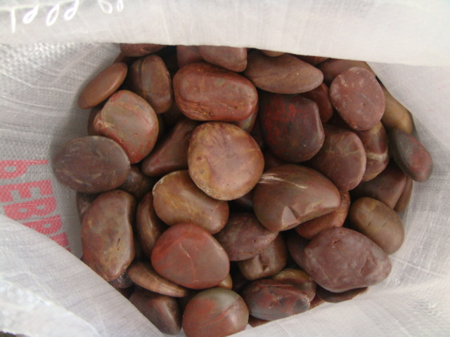 Natural Stone Polished Red Pebble Stone for Floor Paving Garden Landscape