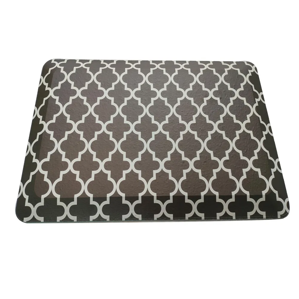 PVC Printing Surface Inner PU Foam Anti-Fatigue Floor Mats for Kitchen, Office, Standing Desk, Laundry