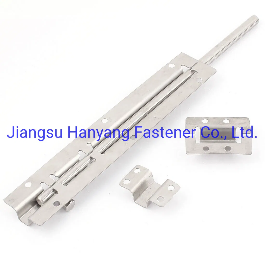 Door Latch Sliding Lock Barrel Bolt 12-Inch Long Stainless Steel