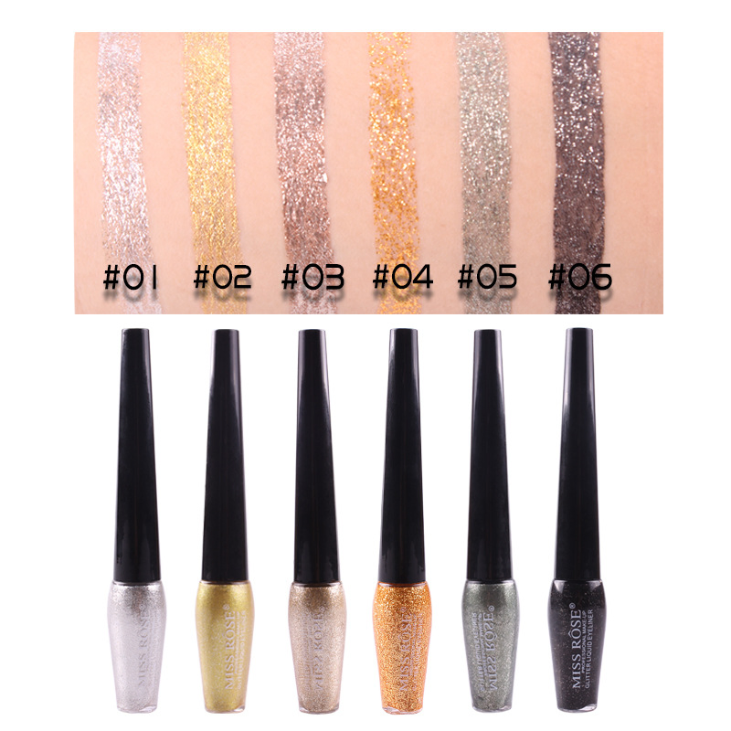 Mr 45 Pearlescent Liquid Eyeliner Diamond Highlighter Eyeliner Long Lasting Waterproof Liquid Eyeshadow