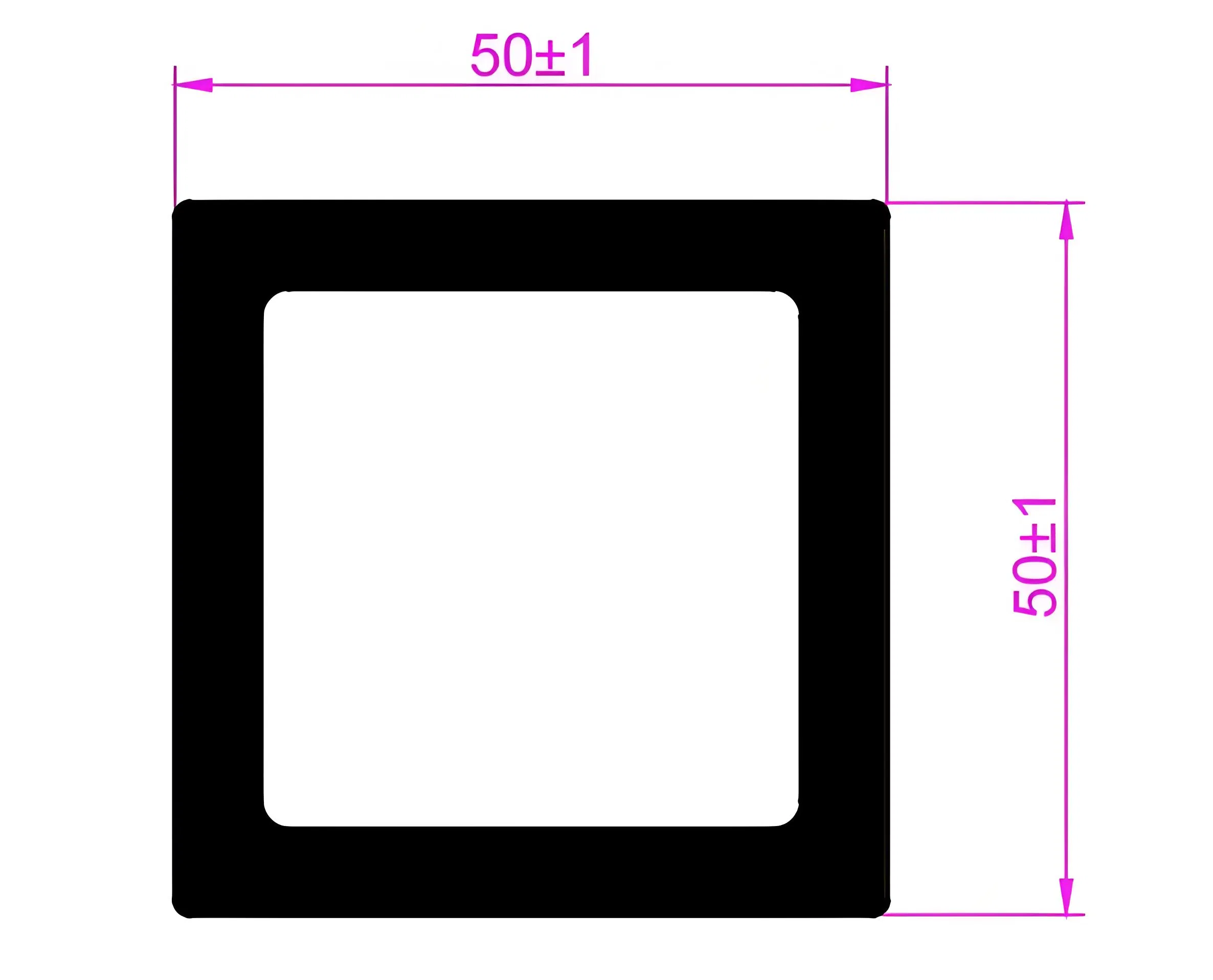50*50mm Factory WPC Wood Plastic Composite Outdoor Restaurant Beam