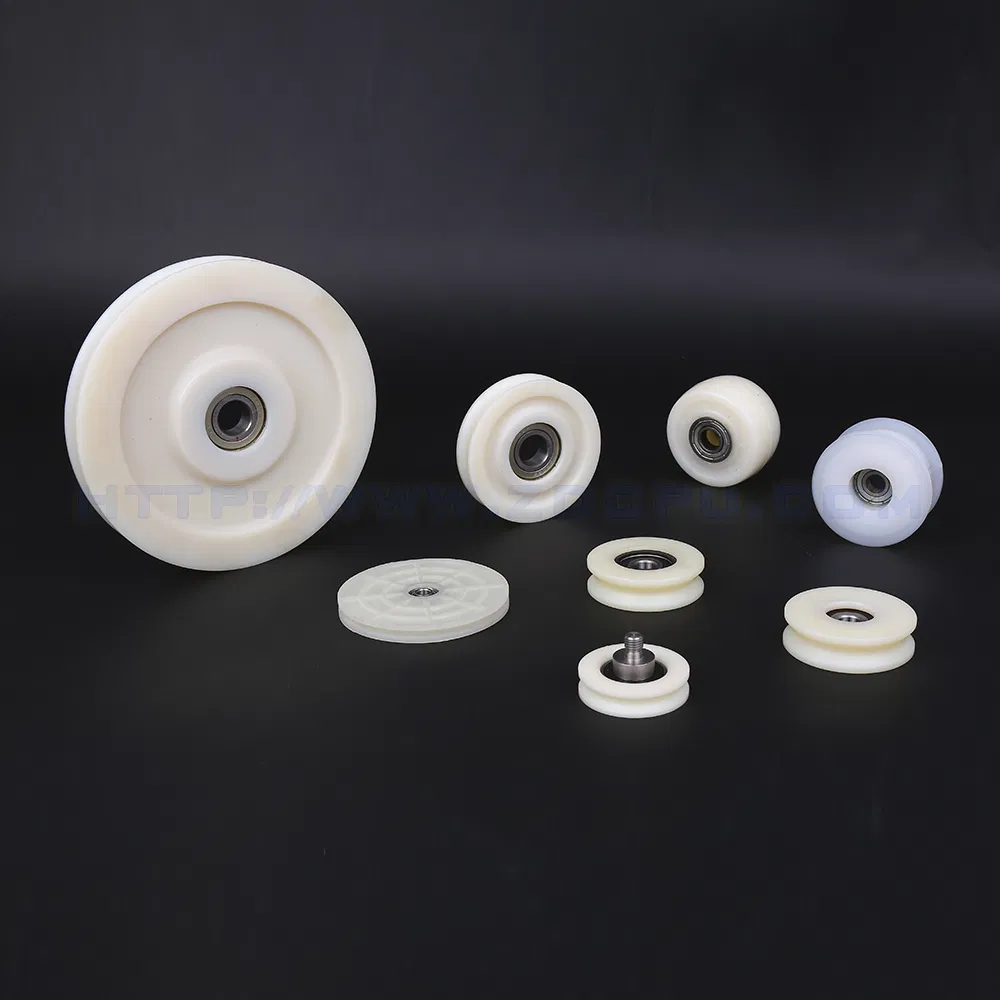 Custom U Groove POM Nylon Plastic Sliding Door/Window Rollers Pulley Wheel