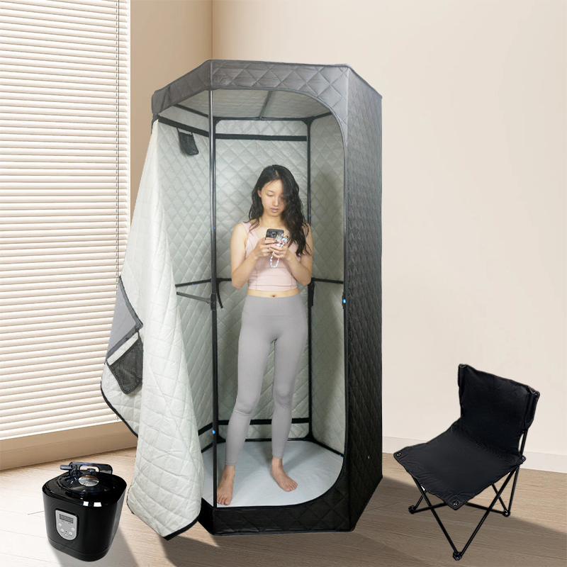 Raysen Home Sauna Wet Steam Sauna Room 190cm with 3.6L Steamer