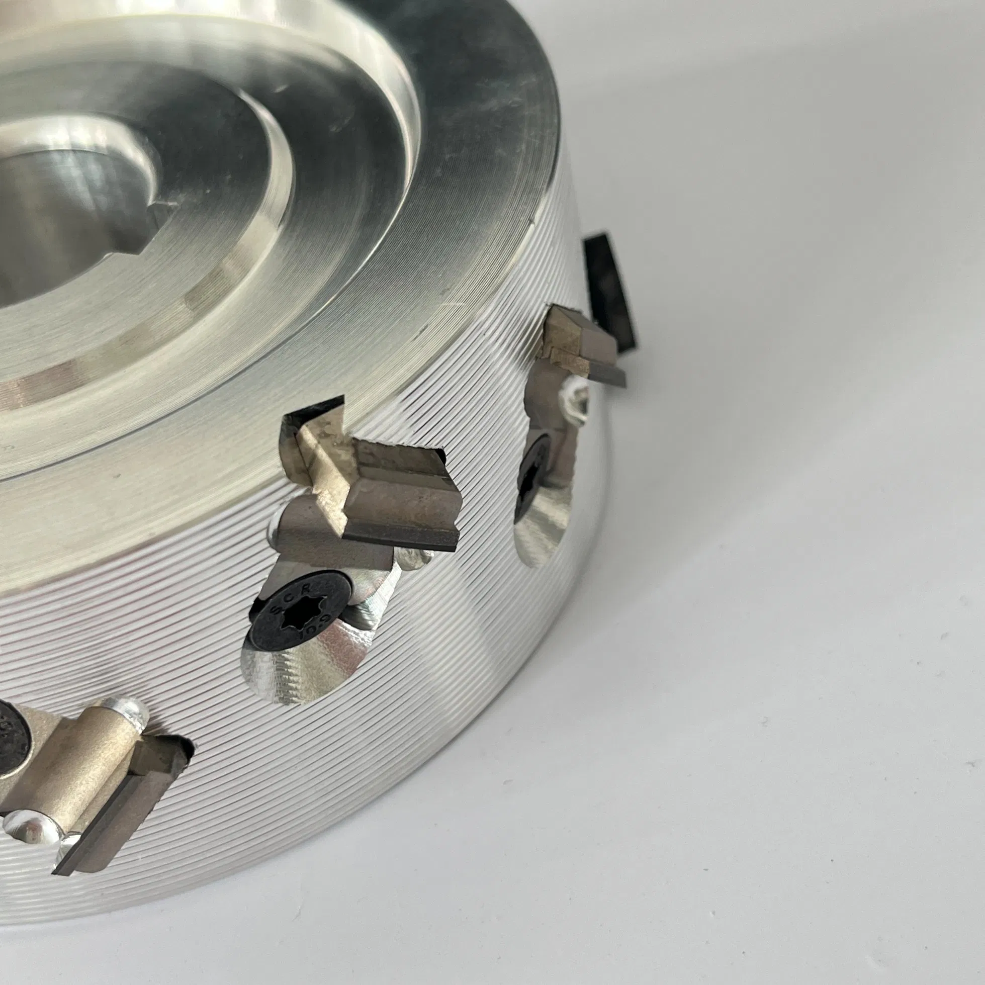125X30xh35X3+3 Diamond Pre-Milling Cutter with Changeable Tips on CNC