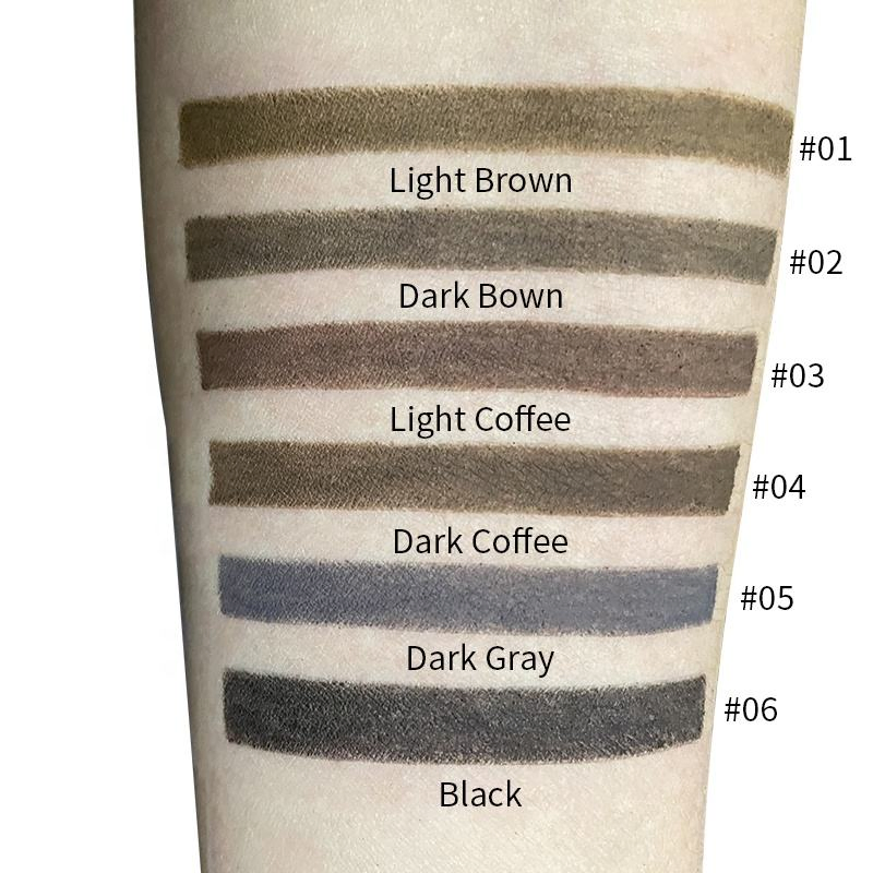 Wholesale Vegan Brow Pen Private Label Custom Waterproof Slim Eyebrow Pencil
