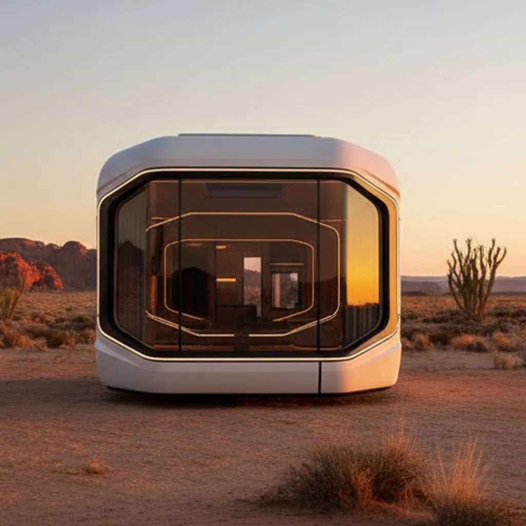 Modern Luxury Prefabricated Space Capsule Steel Structure Home Design Weatherproof Space Capsule