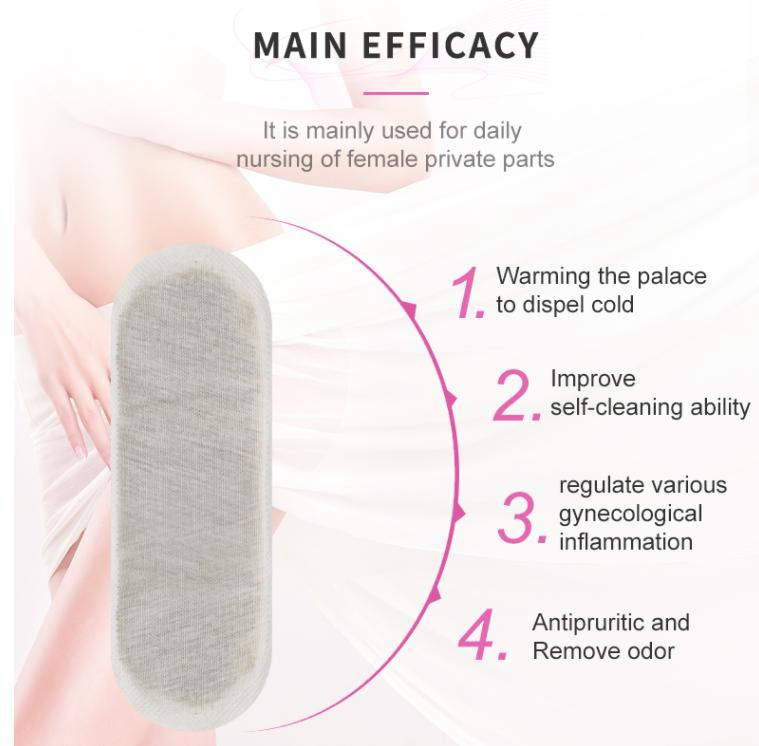 OEM Customized Gynecology Products Feminine Vaginal Health Care Nature Herbal Panty Liner Yoni Pads for Womb Hygiene