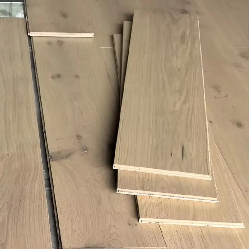 Multi-Layer Wood French Oak Hardwood Herringbone Wood Wide Plank 13mm Ash Engineered Floors