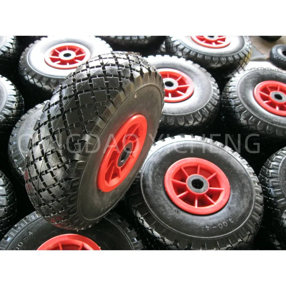 10 Inch Pneumatic Tires for Wheelbarrow Hand Truck & 3.00-4 Garden Carts Air-Filled Replacement Wheels