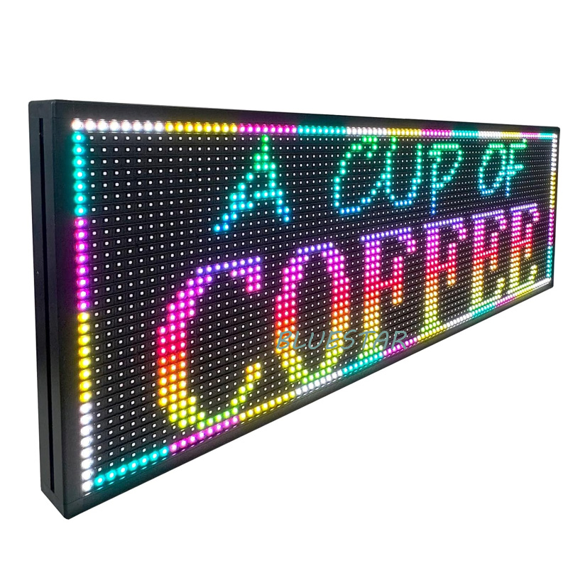 Full Color Outdoor USB LED Scrolling Signboard for Business Promotion
