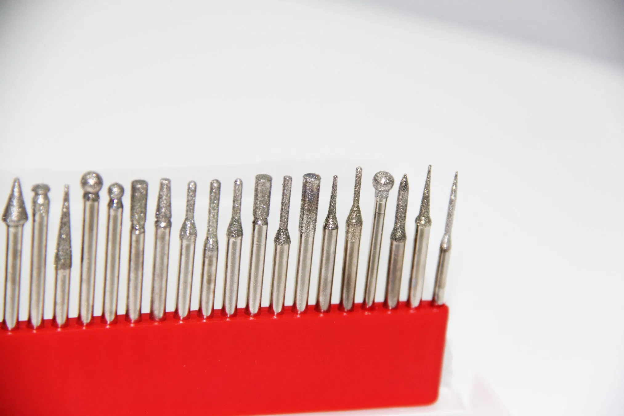 Алмазные головки 20 шт. в боксе, хвостовик 3 мм