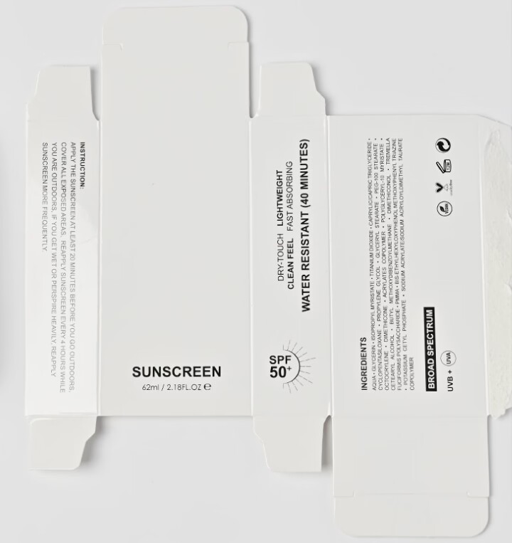 Hot Selling Face Makeup Natural Cream Sunscreen Custom Your Brand Cream Sunscreen with SPF50