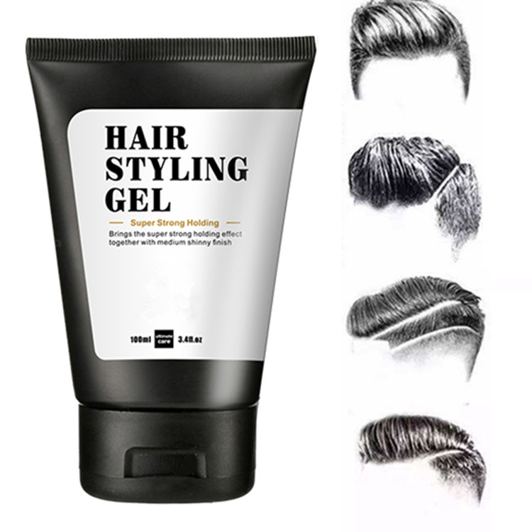 Herbal Natural Styling Super Strong Holding Hair Styling Gel for Men