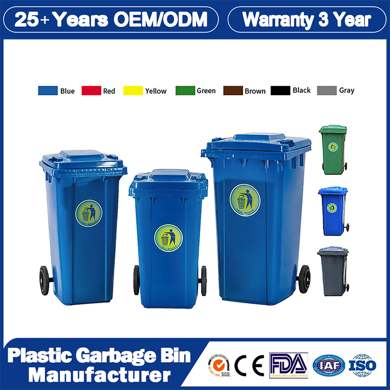 Plastic Garbage Bin Manufacturer 30L/50L/100L/120L/240L/360L/660L/1100L Trash/Rubbish/Dustbin/Wheelie Outdoor HDPE Medical Mobile Waste Container Bin with Wheel