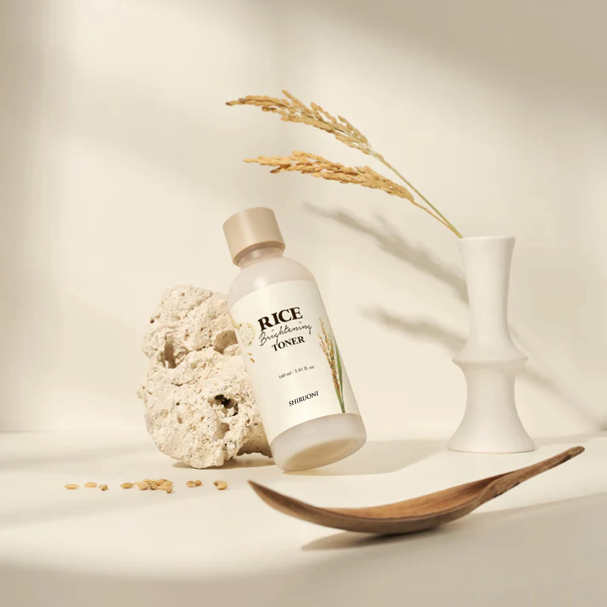 OEM/ODM Rice Ceramide Hydrating Toner Moisturizing Glow Skincare Set