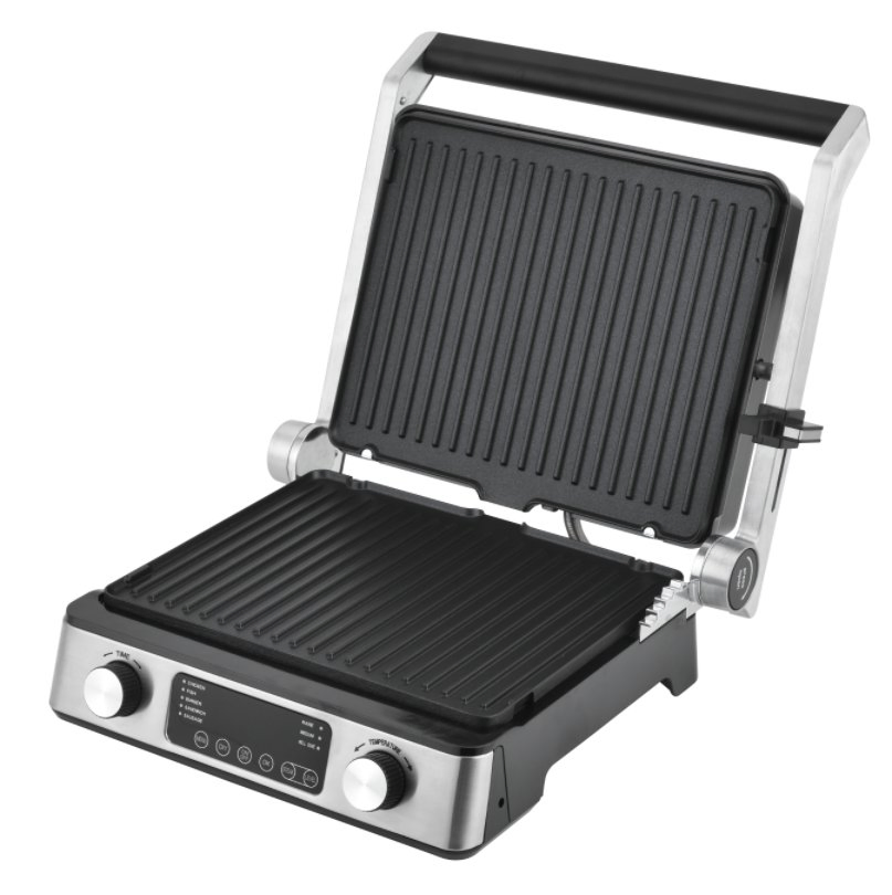 Electric Smoking Less BBQ Griddle Non-Stick Coating Contact Grill