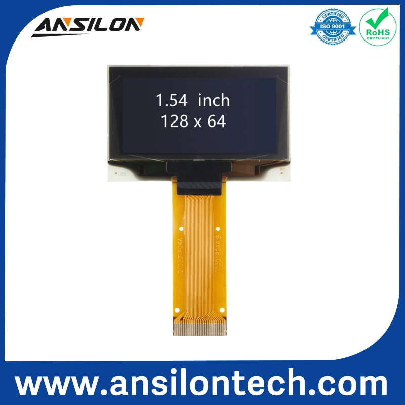 OLED-дисплей 1.54 дюйма, 128x64, PMOLED, интерфейсы SPI/I2C