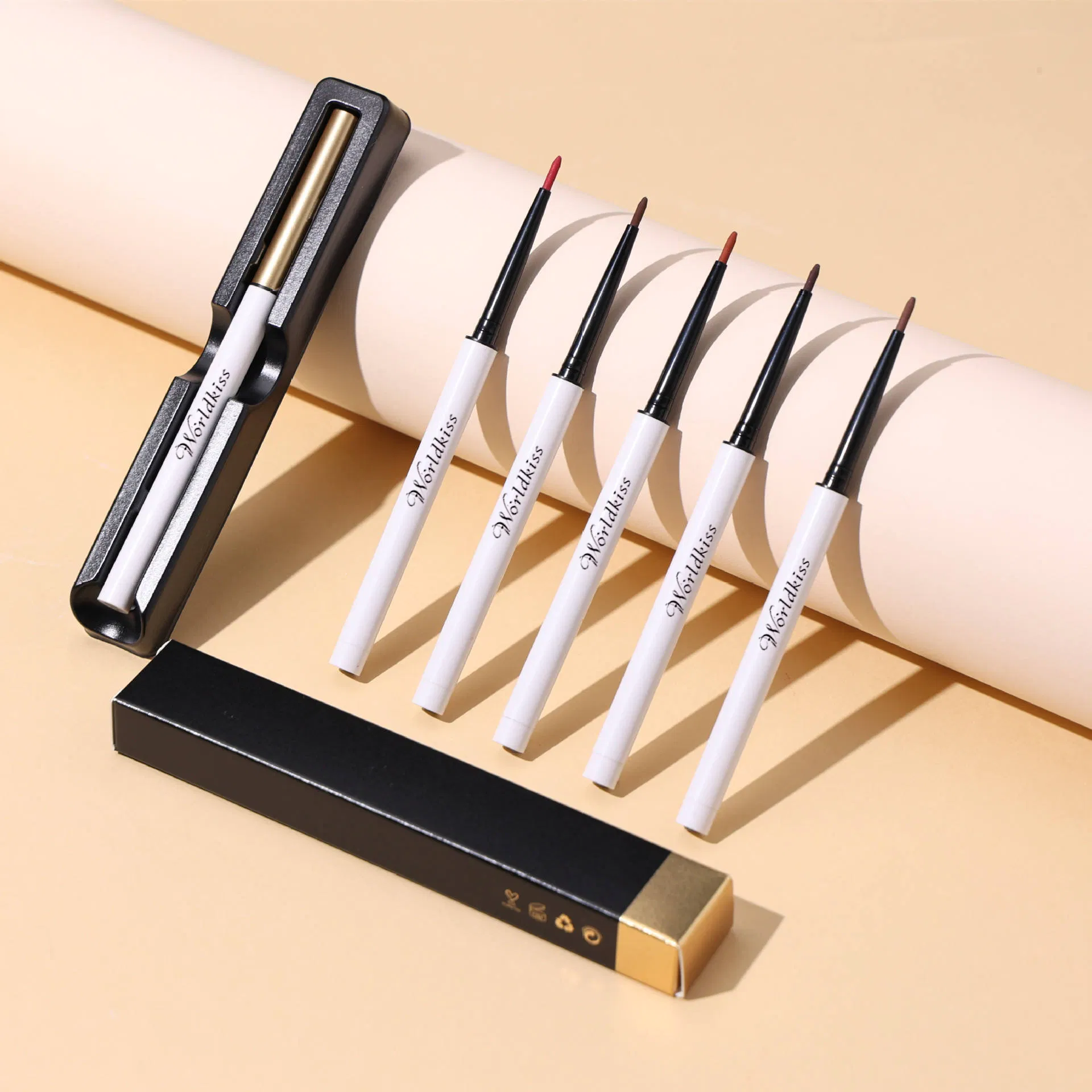 Black Vegan Waterproof Long Lasting Smooth Creamy Color Gel Eyeliner Pencil