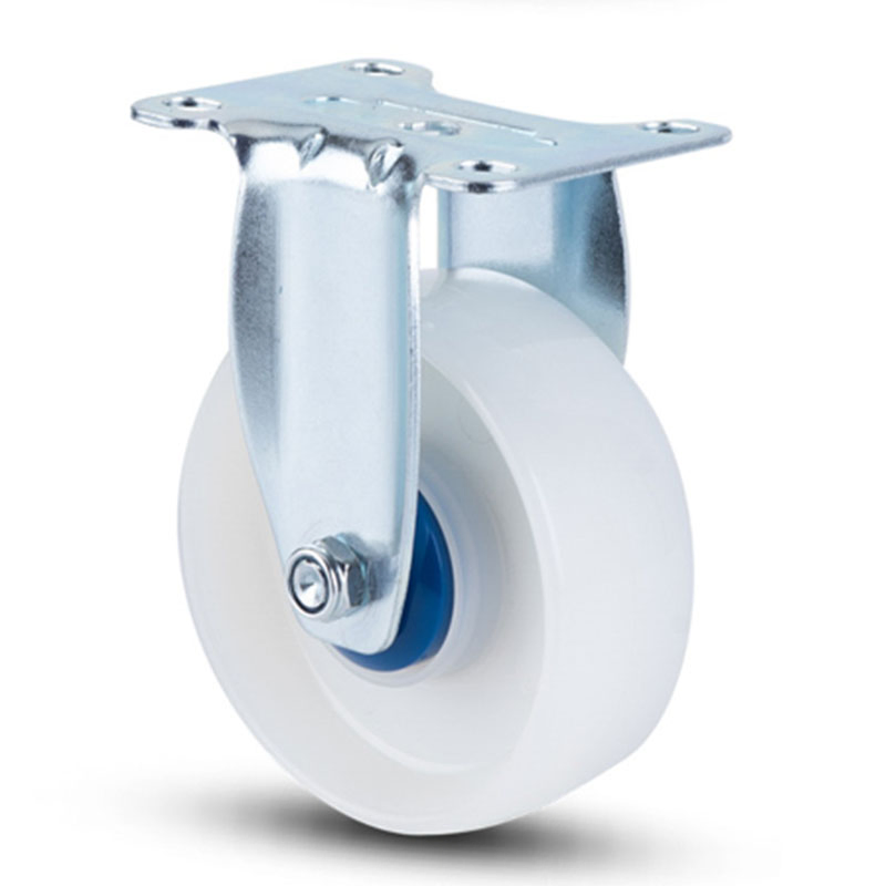 High Load Fixed Plate Mount Polyurethane Industrial Caster